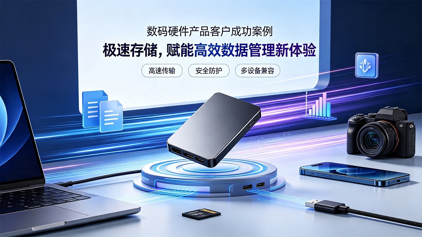数码硬件产品客户成功案例：极速存储，赋能高效数据管理新体验